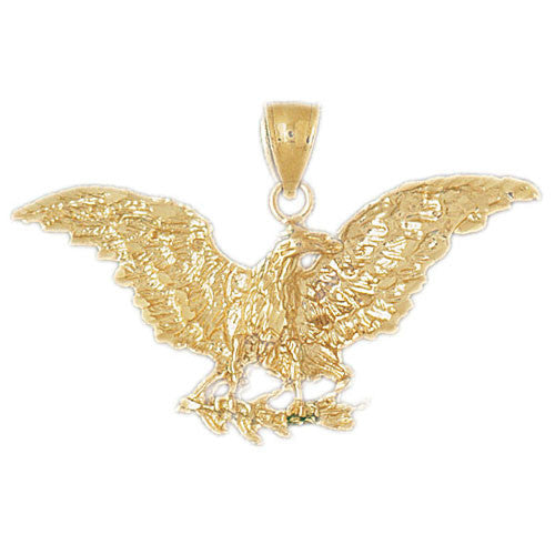 14K GOLD BIRD CHARM - EAGLE #2798