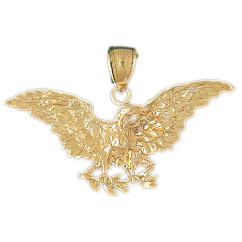 14K GOLD BIRD CHARM - EAGLE #2799