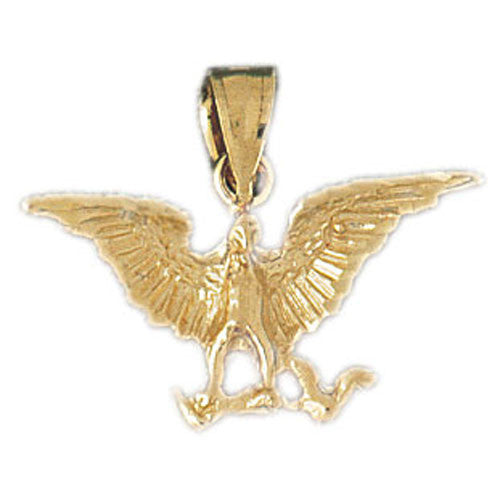 14K GOLD BIRD CHARM - EAGLE #2800