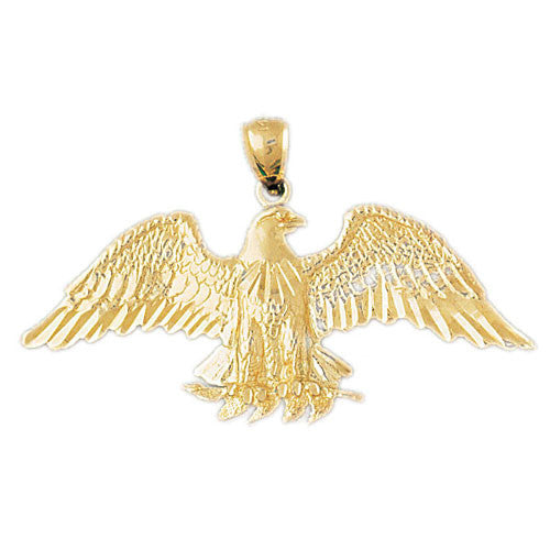 14K GOLD BIRD CHARM - EAGLE #2801