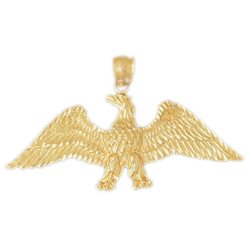 14K GOLD BIRD CHARM - EAGLE #2802