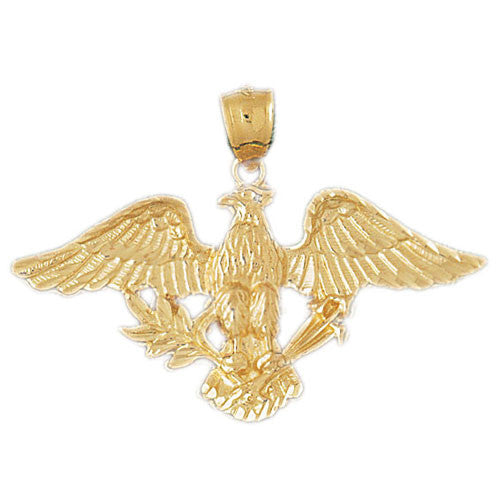 14K GOLD BIRD CHARM - EAGLE #2803