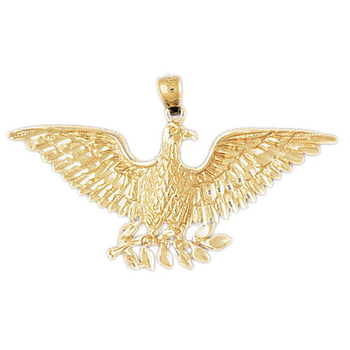 14K GOLD BIRD CHARM - EAGLE #2805