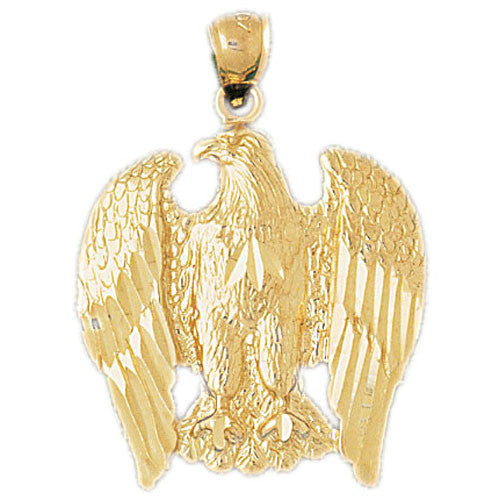 14K GOLD BIRD CHARM - EAGLE #2806