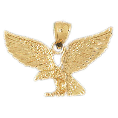 14K GOLD BIRD CHARM - EAGLE #2807