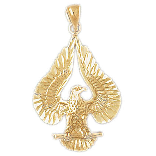 14K GOLD BIRD CHARM - EAGLE #2811