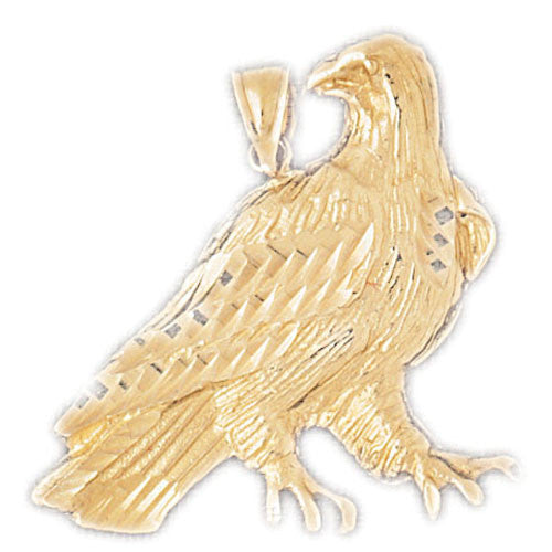 14K GOLD BIRD CHARM - EAGLE #2817