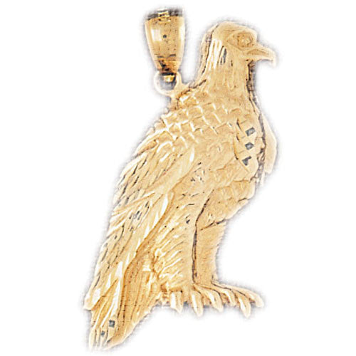 14K GOLD BIRD CHARM - EAGLE #2818