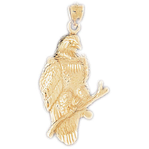 14K GOLD BIRD CHARM - EAGLE #2819