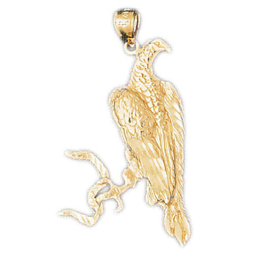14K GOLD BIRD CHARM - EAGLE #2820