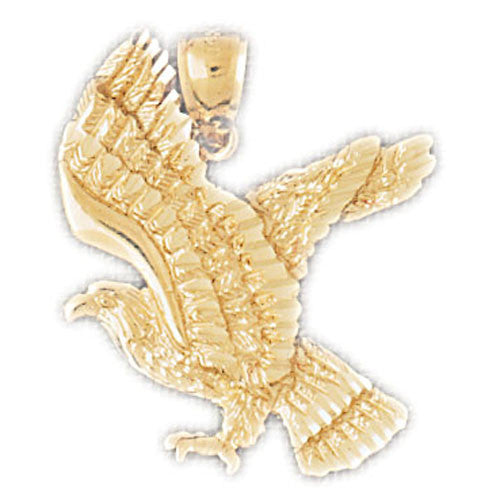 14K GOLD BIRD CHARM - EAGLE #2822