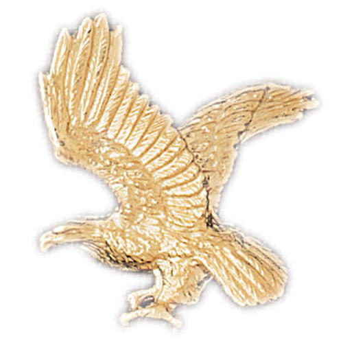 14K GOLD BIRD CHARM - EAGLE #2823
