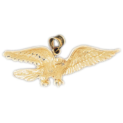 14K GOLD BIRD CHARM - EAGLE #2826