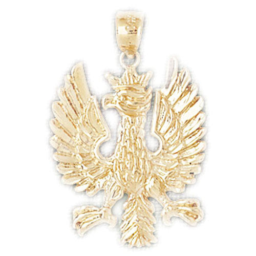 14K GOLD BIRD CHARM - EAGLE #2828
