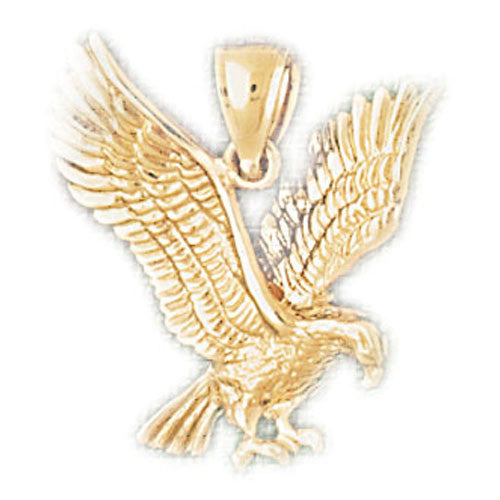 14K GOLD BIRD CHARM - EAGLE #2829