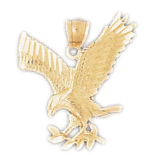 14K GOLD BIRD CHARM - EAGLE #2832