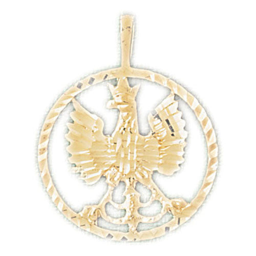 14K GOLD BIRD CHARM - EAGLE #2834