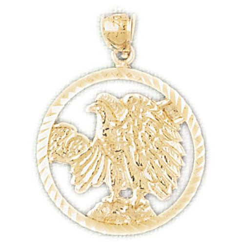 14K GOLD BIRD CHARM - EAGLE #2835