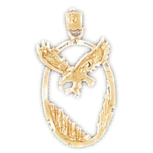 14K GOLD BIRD CHARM - EAGLE #2836