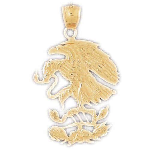 14K GOLD BIRD CHARM - EAGLE #2837
