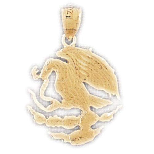 14K GOLD BIRD CHARM - EAGLE #2838