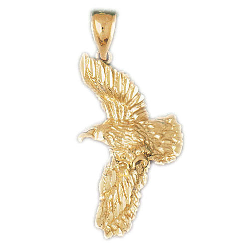 14K GOLD BIRD CHARM - EAGLE #2840