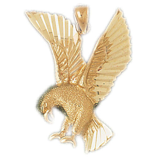 14K GOLD BIRD CHARM - EAGLE #2841