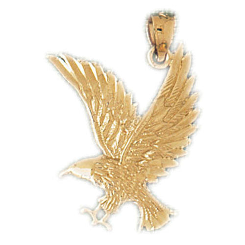 14K GOLD BIRD CHARM - EAGLE #2842
