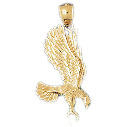 14K GOLD BIRD CHARM - EAGLE #2844
