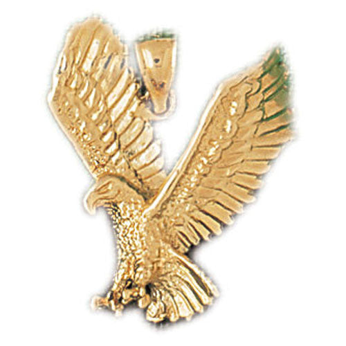 14K GOLD BIRD CHARM - EAGLE #2846