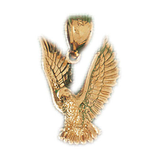 14K GOLD BIRD CHARM - EAGLE #2847
