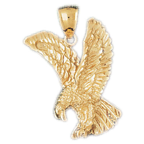14K GOLD BIRD CHARM - EAGLE #2848
