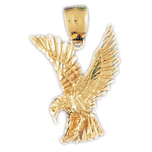 14K GOLD BIRD CHARM - EAGLE #2849