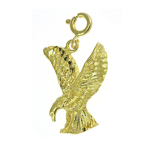 14K GOLD BIRD CHARM - EAGLE #2850