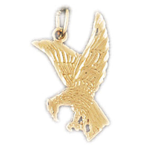14K GOLD BIRD CHARM - EAGLE #2852