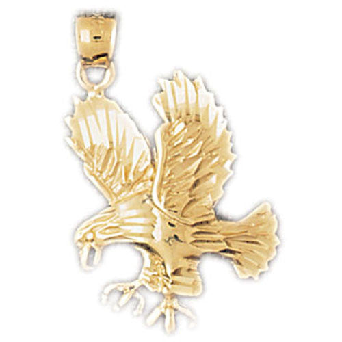 14K GOLD BIRD CHARM - EAGLE #2853