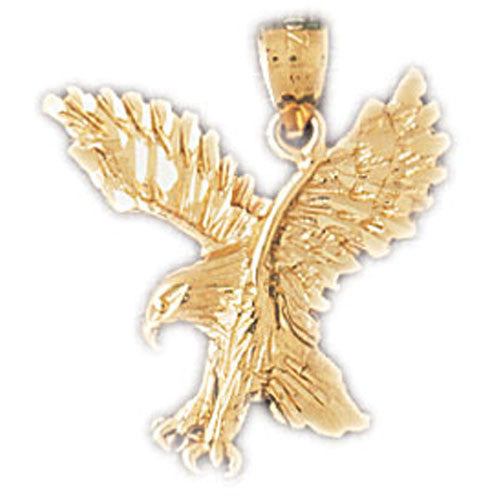 14K GOLD BIRD CHARM - EAGLE #2855