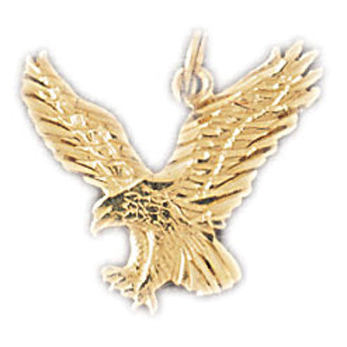 14K GOLD BIRD CHARM - EAGLE #2856