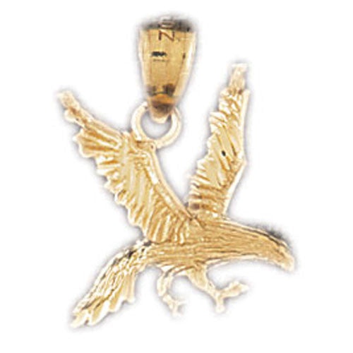 14K GOLD BIRD CHARM - EAGLE #2857