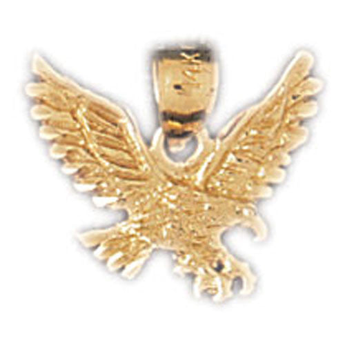 14K GOLD BIRD CHARM - EAGLE #2858