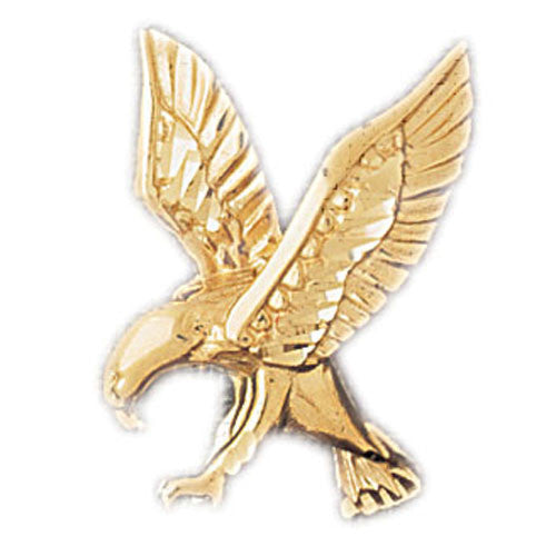 14K GOLD BIRD CHARM - EAGLE #2859