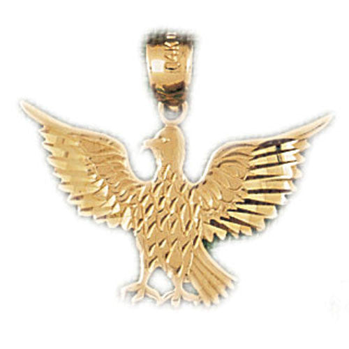 14K GOLD BIRD CHARM - EAGLE #2863