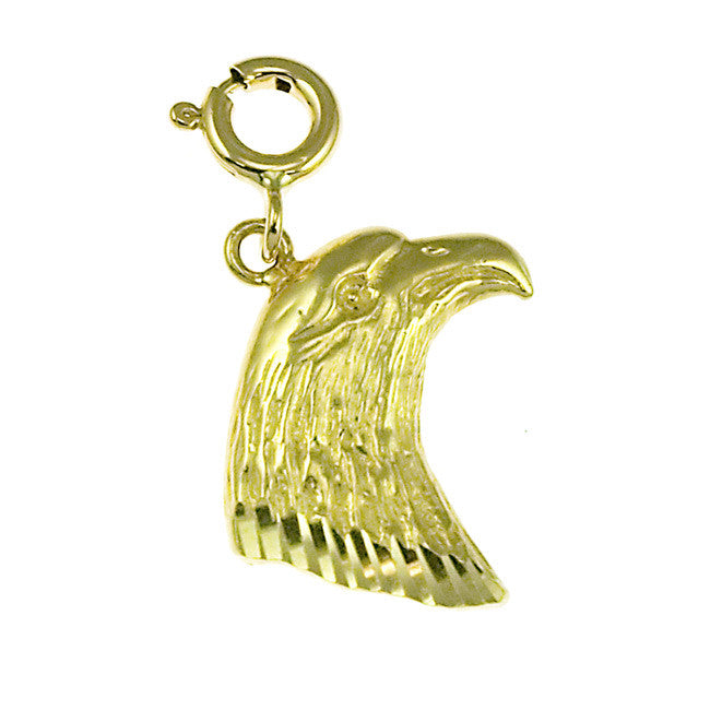 14K GOLD BIRD CHARM - EAGLE #2878