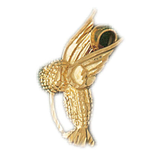 14K GOLD BIRD CHARM - HUMMINGBIRD #3024