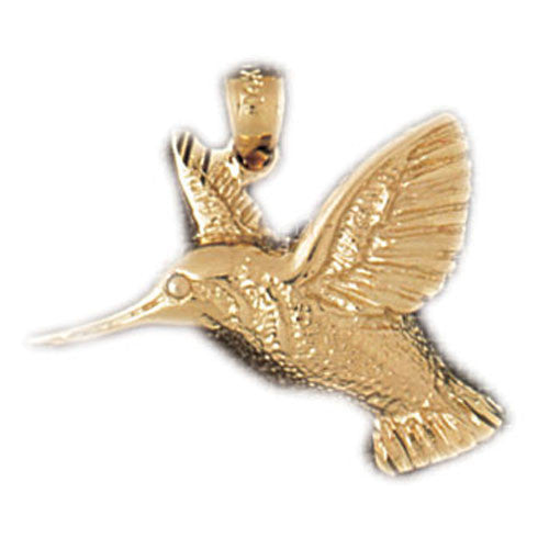 14K GOLD BIRD CHARM - HUMMINGBIRD #3031
