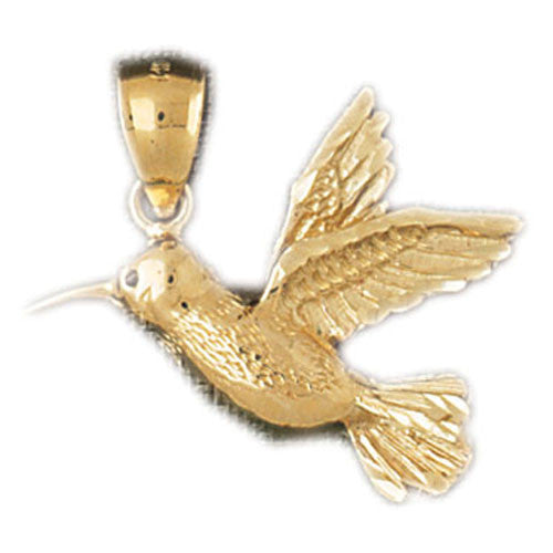 14K GOLD BIRD CHARM - HUMMINGBIRD #3033