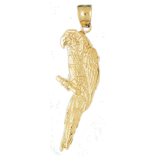 14K GOLD BIRD CHARM - PARROT #2882