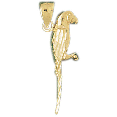 14K GOLD BIRD CHARM - PARROT #2891
