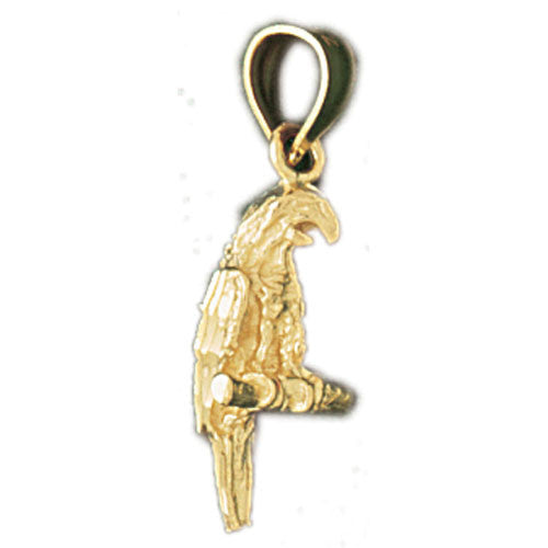 14K GOLD BIRD CHARM - PARROT #2893