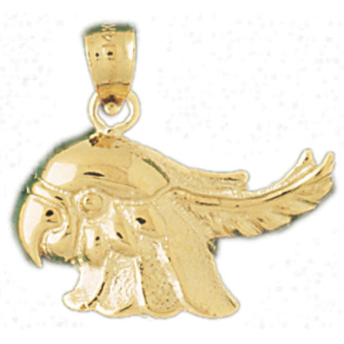 14K GOLD BIRD CHARM - PARROT #2896